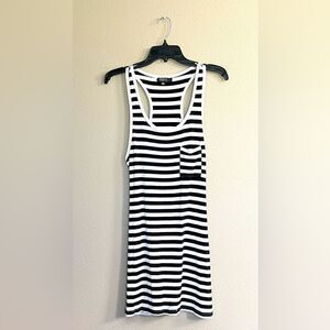 Striped Racerback Tank Dress